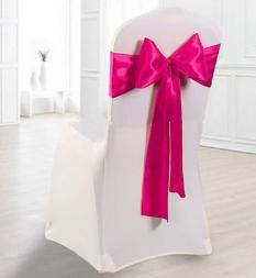 Chair cover band-Rose red-18*270cm