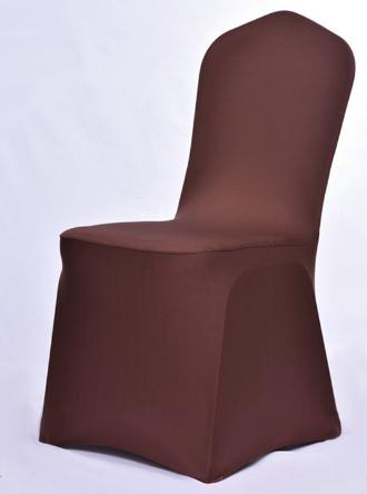 Chair Cover-Spandex-Dark brown