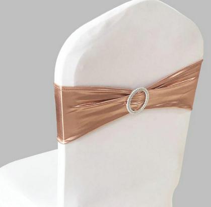Chair Cover Band-Spandex-Rose golden