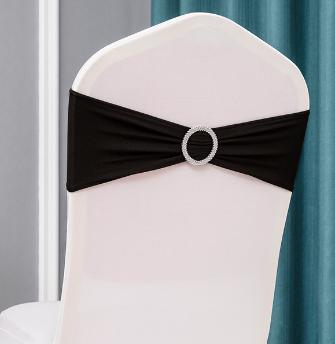 Chair Cover Band-Spandex-Black