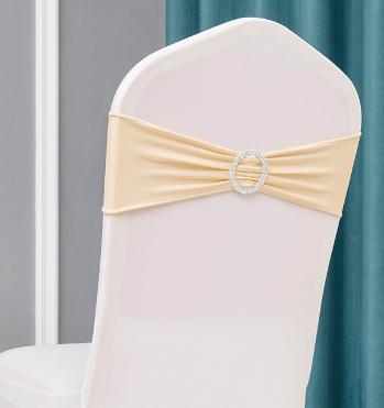 Chair Cover Band-Spandex-Champagne