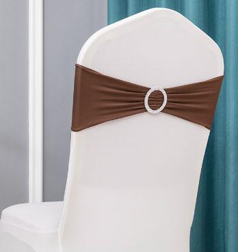 Chair Cover Band-Spandex-Light brown