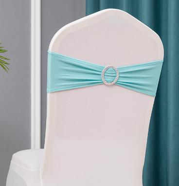 Chair Cover Band-Spandex-Tiffany blue