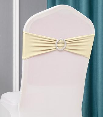 Chair Cover Band-Spandex-Creamy white