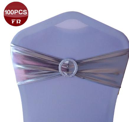 Chair Cover Band-Spandex-Iron silver