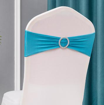 Chair Cover Band-Spandex-Lake blue