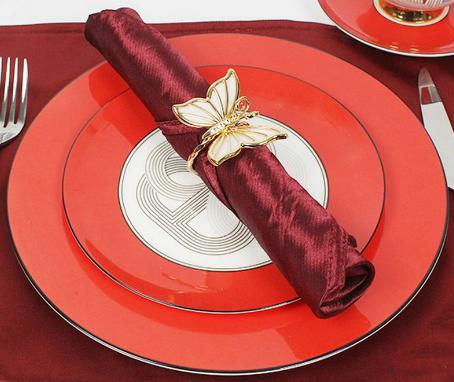 Napkin-Wine red-50*50cm-Polyester