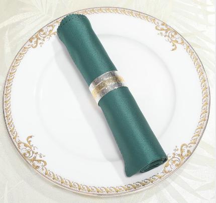 Napkin-Dark green-50*50cm-Polyester