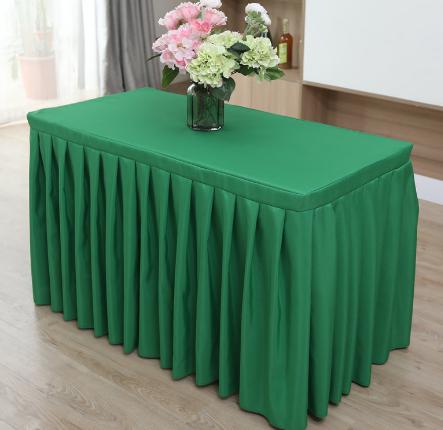 Table Skirting(180*45+75cm)-Emerald