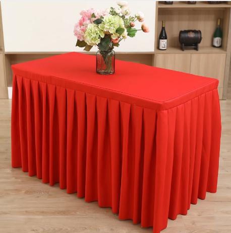 Table Skirting(180*45+75cm)-Red