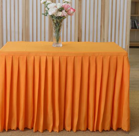Table Skirting(180*45+75cm)-Orange
