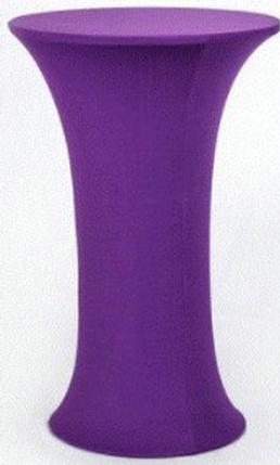 Table Cover(Round bar 60 diameter 110cm height)-Aubergine