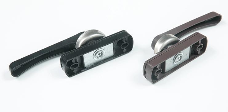 Two way crescent lock with cover plate