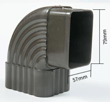 Flume 90 degree elbow (positive bend)