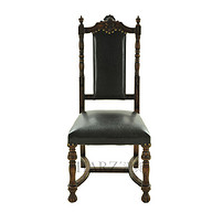 Chinese-owned neo-classical dining chair European retro old Shanghai hotel cafe dining chair study chair solid wood