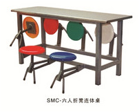 Six-person folding stool piece