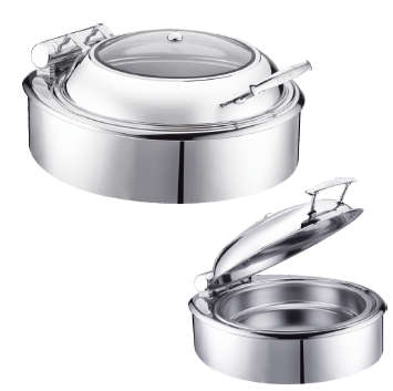 L018 Series-Round Roll  Chafing Dish W/Glass Lid
Hydraulic