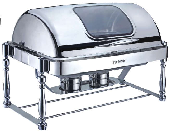 Z303 Series-Rectangle   Chafng Dish W/ Glass Lid