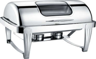 723 Series-Rectangle  Chafng Dish W/ Glass Lid
