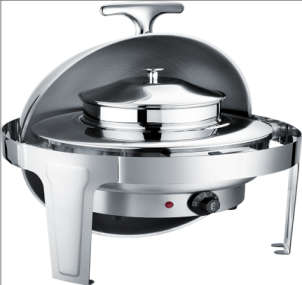 722 Series-Round Soup Station W/Glass Lid