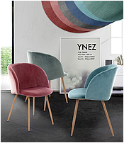 YNEZ VELVET Ines Dining Chair