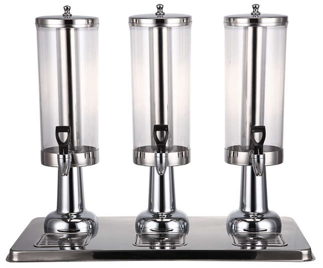 JVT Series-Columnar 3 Head Juice Dispenser
