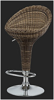 Wicker bar chair