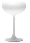 Stolzle Series-(Germany) 23CL wide mouth champagne glass - matte white