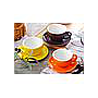 Coffee Cup With Saucer 300CC Set Yellow