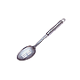 Steel Slotted Ladle w/ Round Handle 70*315