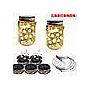 Solar Garden Light-Five-pointed Star Yellow Light String Pattern Bottle
