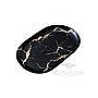 Plate Black Golden