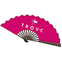 Hand Paper Fan Customized 10" cloth bamboo(moq=1000)