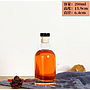 Glass Bottle w/cap,200ml,D 6.4*H 15.9cm