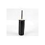 Cylindrical Soap dish，PS + bamboo，black，9.2*43 cm