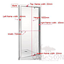 Pivot shower door