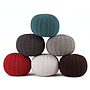 Cotton Woven Sofa Stool-φ50*30cm
