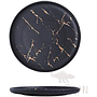 Plate Black Golden