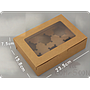 Muffin Box 6 Cakes customized logo， 23.5*15.8*7.5cm