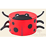 Ladybug cushion, D30*H20cm