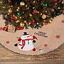 Christmas Snowman Dress In Linen