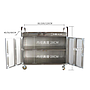 Two layers trolley - Small,  600x400x940mm, Stainless Steel