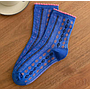 Mid Tube Socks,Polycotton,Blue