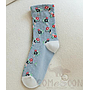 Mid Tube Socks,Polycotton,Light Blue
