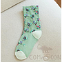 Mid Tube Socks,Polycotton,Light Green