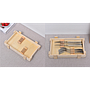 Wooden knife and fork storage box,27.5*18*5cm,with cover