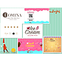 Customized PVC waterproof sunscreen advertising sticker, White glue, One set of seven surfaces