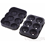 Silicone ice cube mold, Black six balls, 18 * 12.5 * 5cm