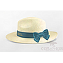 Straw Hat With Logo，Ribbon With Bow , MOQ500