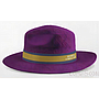 Straw Hat With Logo，Ribbon,Children,Purple,2-5 Years Old